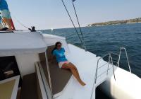 girl on sailing yacht stern 1